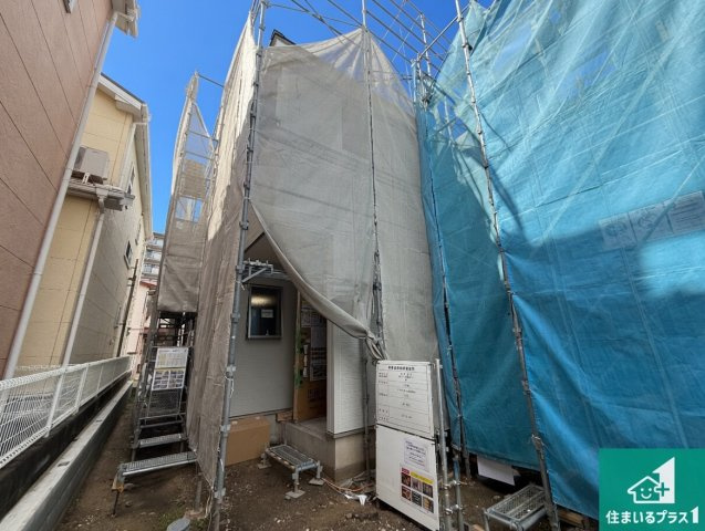 貝塚市堀　第1期　新築一戸建ての外観|現在の進捗状況です！順調に作業進行中、完成が待ち遠しいです！詳細の間取り等、お気軽にお問い合わせください！