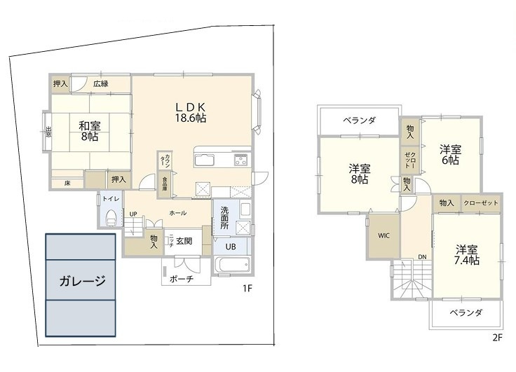 香里ケ丘３丁目　中古一戸建ての間取り|間取り図はいかがですか？ご希望を叶える間取りですか？リビングの広さは？水回りの位置は？カウンターキッチン？など色々な情報が集約されています。弊社ではリフォームなどのご相談も承っております。
