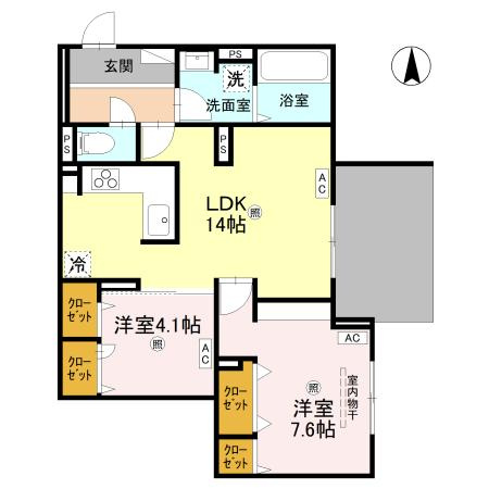 【間取り】 | ウエスタンハイツ19