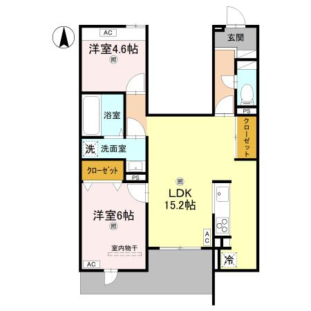 【間取り】 | ウエスタンハイツ19