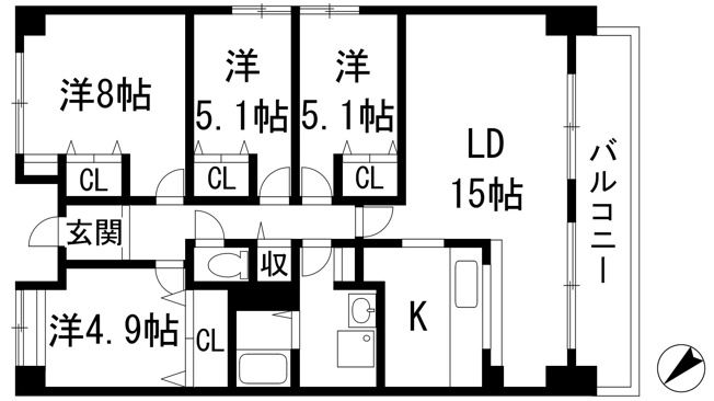 【間取り】 | アメニティコート宝塚湯本