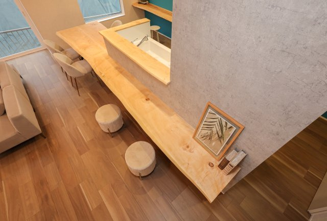 神領2丁目17号地　天然木デザイン新築建売のダイニング|建築中モデルハウスです。
