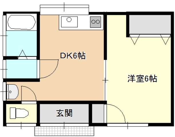 藤井庵貸家の間取り