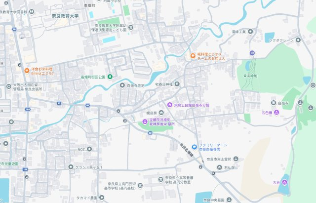 ●29(土)30(日)現地説明会！　奈良市白毫寺町　ラスト1邸の地図