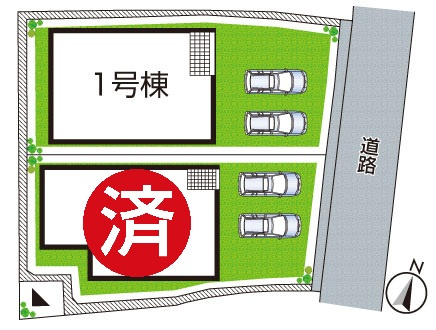 ●5(土)6(日)現地説明会！　奈良市白毫寺町　ラスト1邸の区画図|全2区画