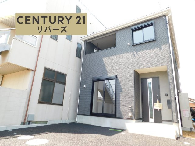 海部郡蟹江町錦１丁目の新築一戸建の外観|◇２号棟◇　　いつでも見学出来ます♪♪（お問合せ当日、平日、水曜、夜間でもＯＫ）　敷地４３．４８坪！　オール電化住宅！　駐車並列２台ＯＫ！　収納豊富なプラン♪　ワイドインナーバルコニー！