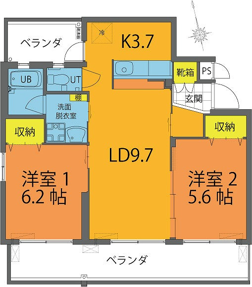 サウスアメニティーの間取り