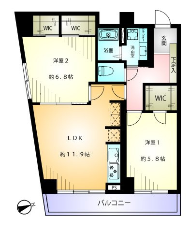 プリンスマンションの間取り