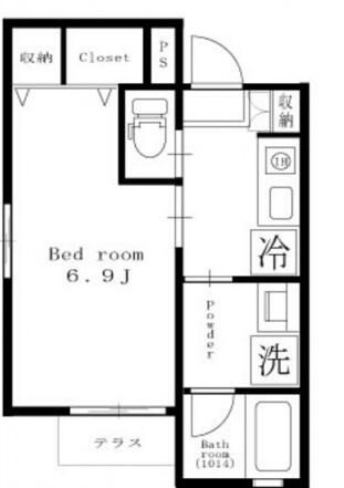 ルクール登戸の間取り|間取りです。