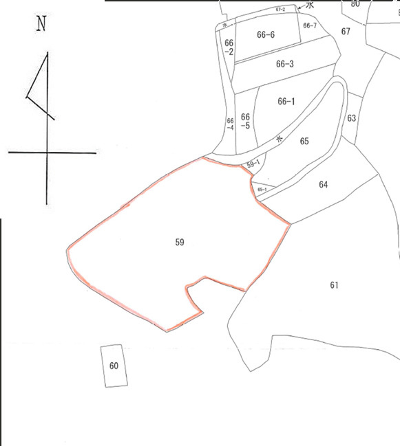 赤田中古住宅の地図
