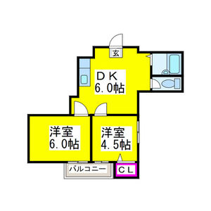 【間取り】 | グレースガーデンⅠ