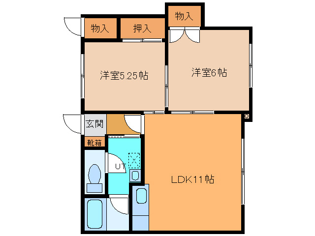 ハイツ林の間取り