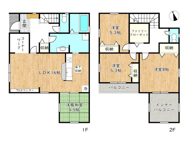 【間取り】 | 姫路市東山全3棟
