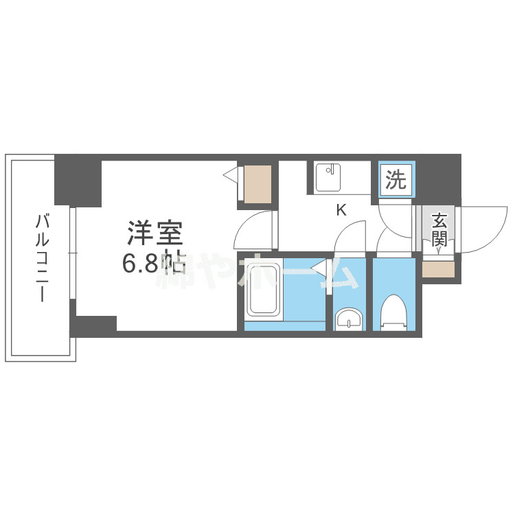 エスライズ難波の間取り
