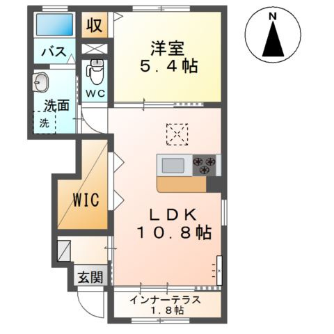 エクレール館向の間取り