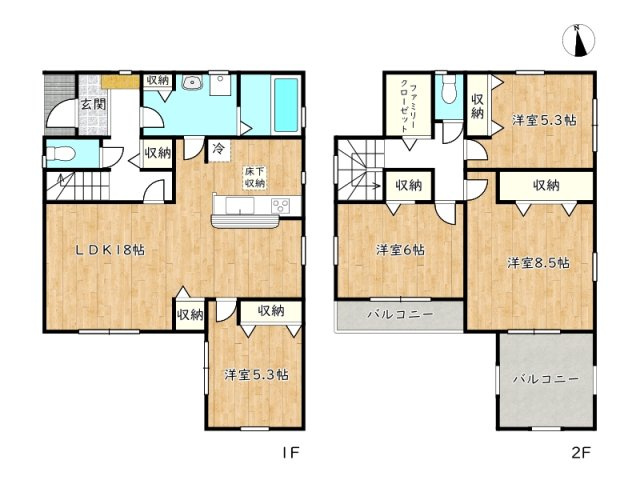 【間取り】 | 姫路市東山全3棟