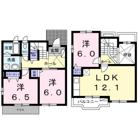 【間取り】 | ラヴ・リッサⅡ