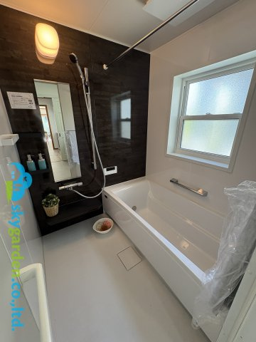 藤沢市遠藤　中古戸建　全１棟の浴室|日々の疲れを癒すお風呂付です