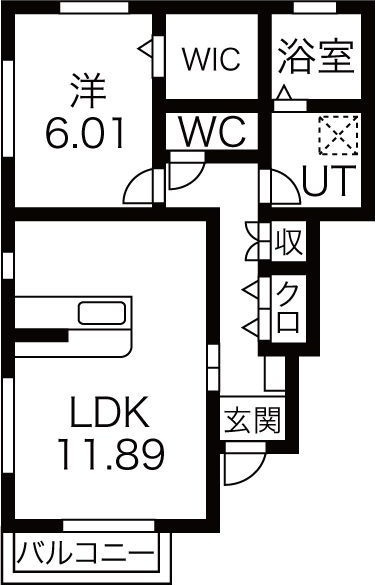 ルミウス B棟の間取り
