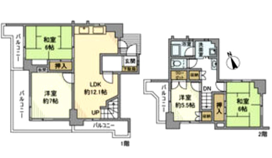 【間取り】 | 光明台ハイタウン1号棟