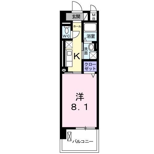 ヴァン　ヴェールの間取り