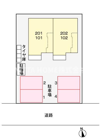 リバーサイド愛宕の区画図