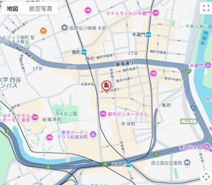 エルスタンザ平河町の地図