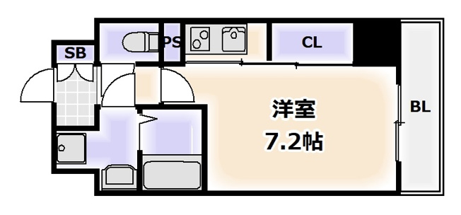 【間取り】 | S-RESIDENCE難波VIALE（エスレジデンス難波ヴィアーレ）