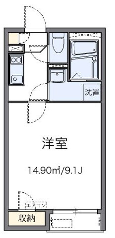 【間取り】 | レオネクスト栄 | 倉敷　水島　家具　家電