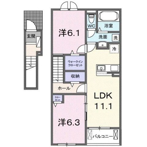 セリーンガーデン　Ⅳの間取り