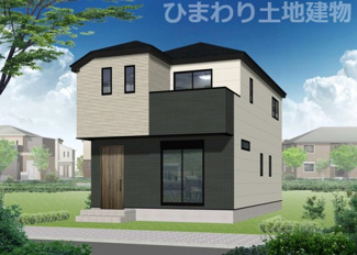 【外観】 | 座間市南栗原6丁目  1号棟 第1 | イメージパース（完成時に現況と異なる場合は現況優先となります）