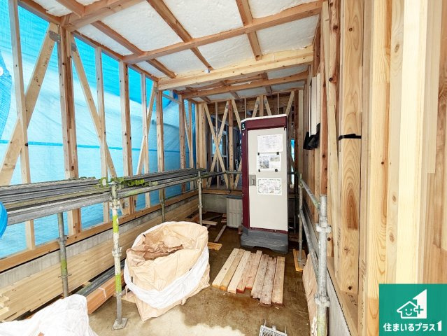 枚方市野村北町　第2期　新築一戸建ての外観|現在の進捗状況です！順調に作業進行中、完成が待ち遠しいです！詳細の間取り等、お気軽にお問い合わせください！