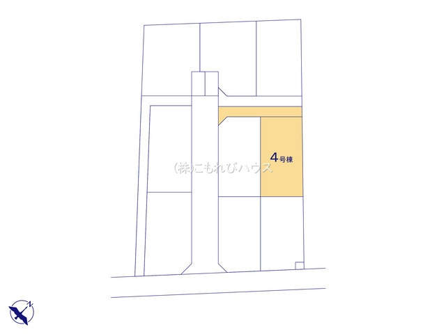 鴻巣市松原3丁目　新築一戸建て　（9区画）　04の区画図|【全9棟・4号棟】