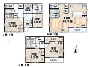板橋区中台1丁目　新築分譲住宅　全3棟（成増店）の画像