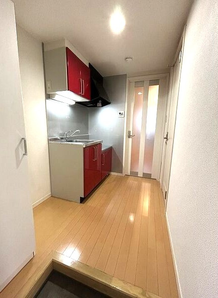 クレフラスト野並Ｂ棟の玄関