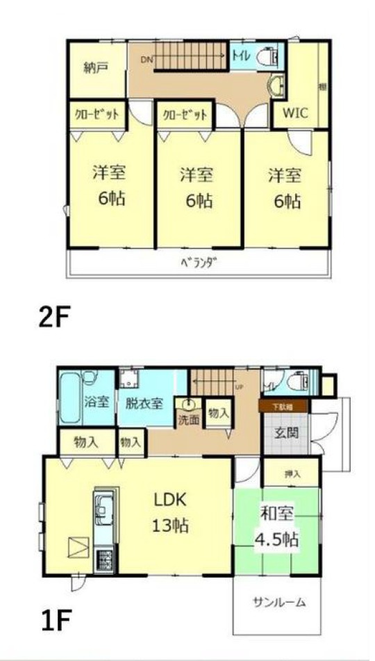 【中古戸建】伊勢崎市長沼町の間取り|■間取り図｜敷地面積：242.00（約73.20坪）　建物面積：105.16（約31.81坪）
