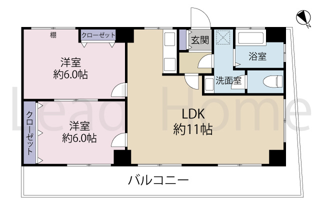 【間取り】 | ニュー高雄ハイツ