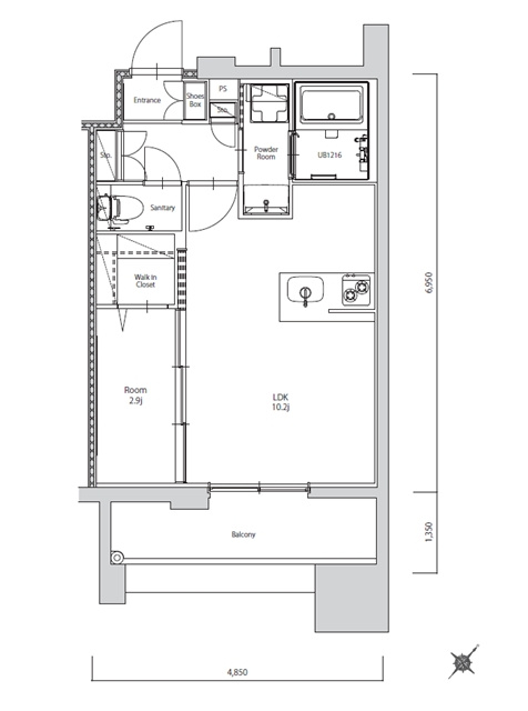 新品家具付きマンション築港本町8B(KaGood福岡)