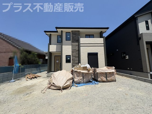 【外観】 | 福岡市南区鶴田4丁目5期　1号棟（全3棟）【仲介手数料無料・0円】 | 完成イメージの外観パースです。
