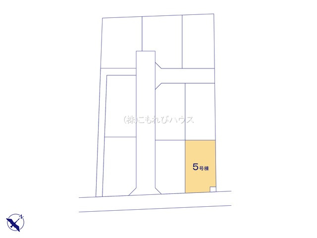 鴻巣市松原3丁目　新築一戸建て　（9区画）　05の区画図|【全9棟・5号棟】