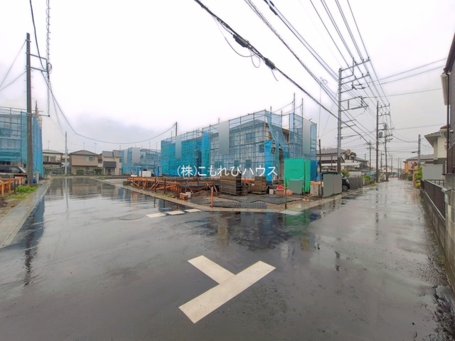 鴻巣市松原3丁目　新築一戸建て　（9区画）　05の前面道路含む現地写真|5/1撮影
