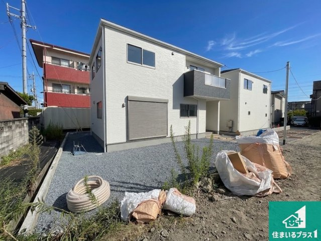 ★草津市川原　第2期　新築一戸建ての外観|現在の進捗状況です！順調に作業進行中、完成が待ち遠しいです！詳細の間取り等、お気軽にお問い合わせください！