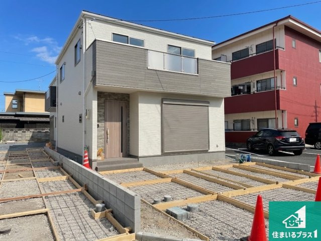 ★草津市川原　第2期　新築一戸建ての外観|現在建築中！落ち着いた街並みで新生活を始めることが出来そう！周辺の物件も併せてご紹介させて頂きます！
