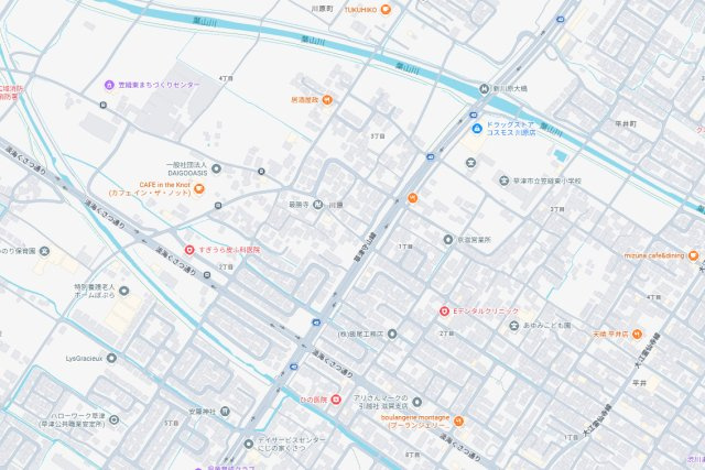 ★草津市川原　第2期　新築一戸建ての地図