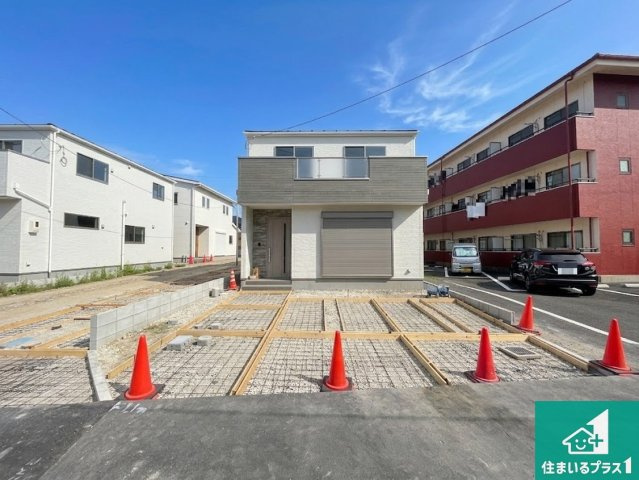 ★草津市川原　第2期　新築一戸建ての外観|現在建築中！落ち着いた街並みで新生活を始めることが出来そう！周辺の物件も併せてご紹介させて頂きます！