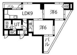サンメゾン植田の間取り