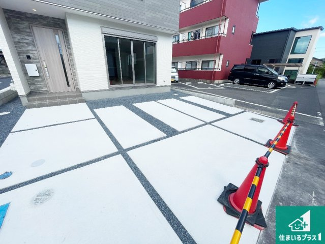 草津市川原　第2期　新築一戸建ての駐車場|駐車スペース！散水栓があるので、こまめに愛車を洗えます！