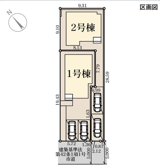 リーブルガーデン福岡市東区若宮第二十三の区画図