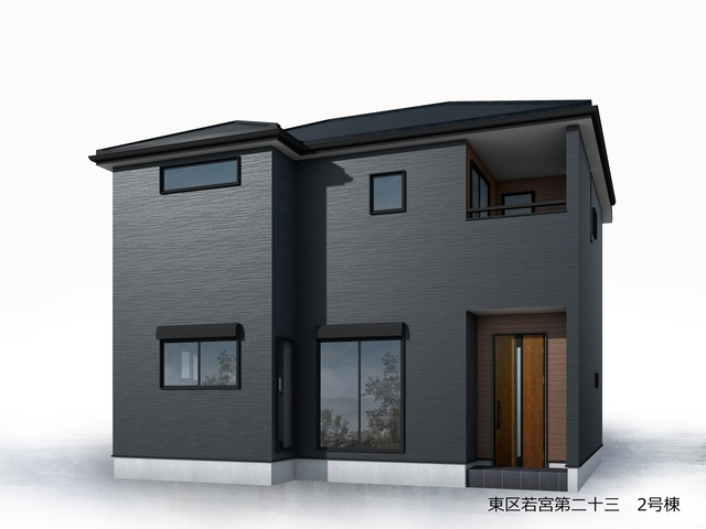 リーブルガーデン福岡市東区若宮第二十三の外観パース
