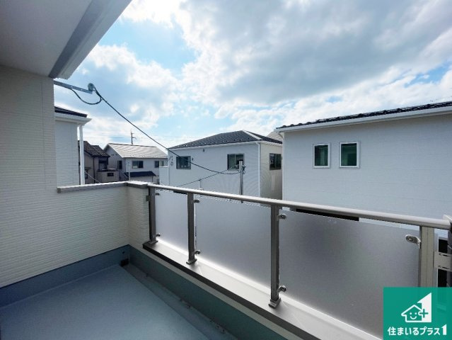 草津市川原　第2期　新築一戸建てのバルコニー|日当たりのよいバルコニー！お部屋が開放的に！